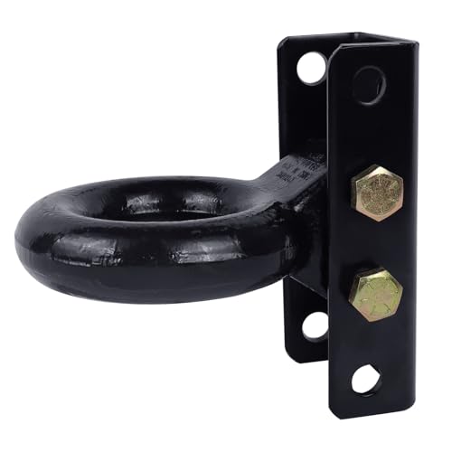 3 Inch Adjustable Lunette Ring for 14000 lbs Pintle Hitch Trailer Towing