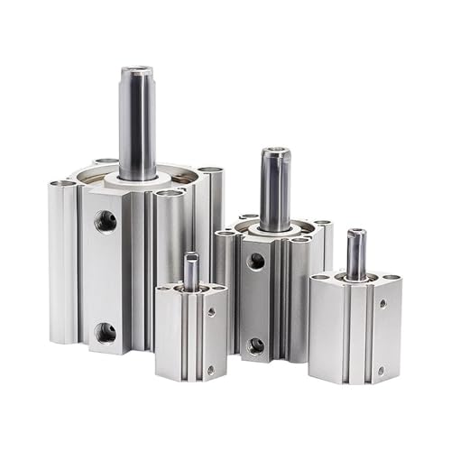 Vérin CQ2B miniature double effet pour guidage et serrage précis - 3