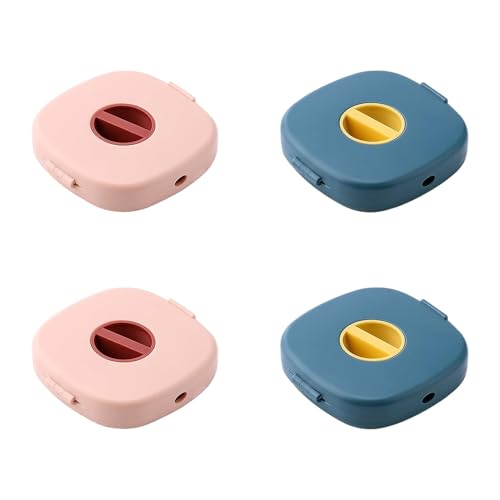 4 Pièces Enrouleur de Câble, Enrouleur Câble USB, Organisateur Enrouleur de Câble Portable, Câble Casque Organisateur Rotatif Enrouleur, pour Câble Casque, Câble USB, Câble De Données