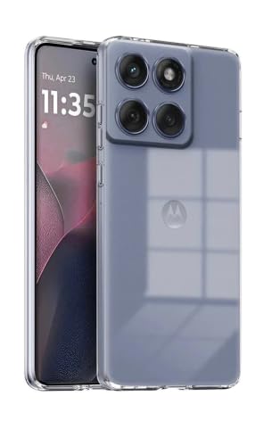 Image of BATCHONE Back Cover for Motorola Moto Edge 60 Fusion 5G Premium Transparent Soft Silicon Crystal Clear Slim (Transparent) (Pack of 1)