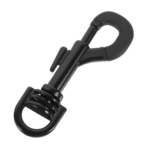 Levemolo 2pcs Replacement Clip Strap Large Black Snap Hook for Saxophone Straps Heavy Duty Swivel Snap Hook Flag Clips for Flagpole Rope
