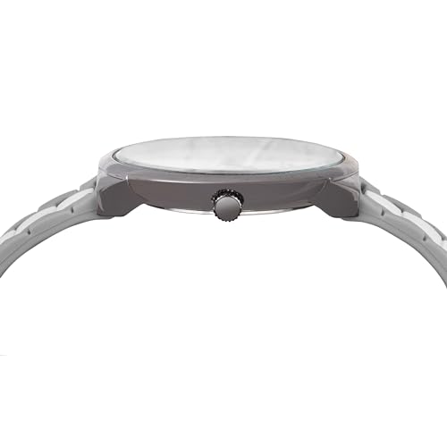 Image of Franklord Triple H Sport Men Series Classic Analog Quartz Display Watch for Men & Boys| Grey and White Dial Wrist Watch for Mens | Silicon Adjustable Strap and Quartz Movement