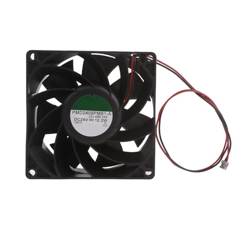 Riiichflowshop Ventilador de refrigeración PMD2409PMB1-A 24 V 122 W 9037 90 x 90 x 37 cm de 2 Pines para Ventilador Especial