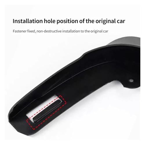 Guardabarros para Tesla Model 3 2021-2023 blancos que evitan salpicaduras en la pintura 6