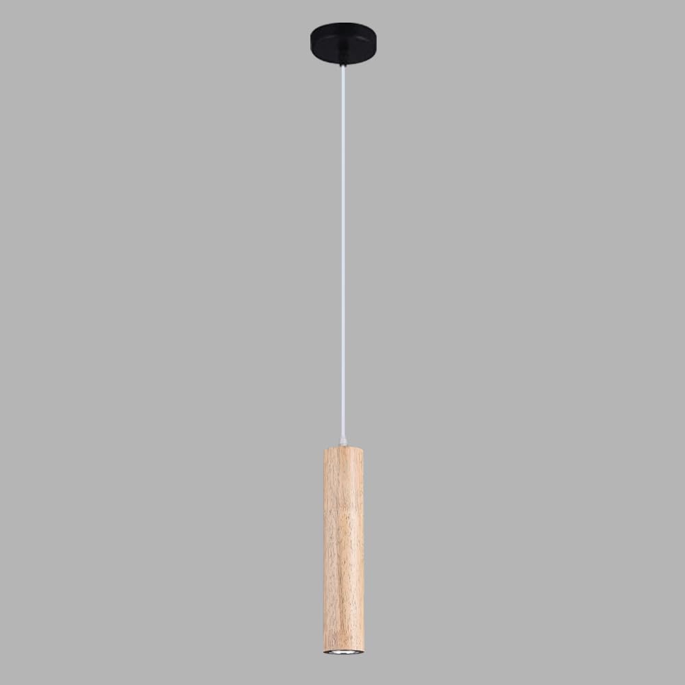 Lustre en bois à LED réglable pour îlot de cuisine et salon contemporain
