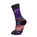 SyXIOP Purple Wolf Fashion warm crew socks running casual wicking white socks men (2-Pair)
