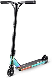 Dadywheels Pro Trick Scooter Complete Freestyle Stunt Scooters for Teens Kids Boys Girls, Rainbow