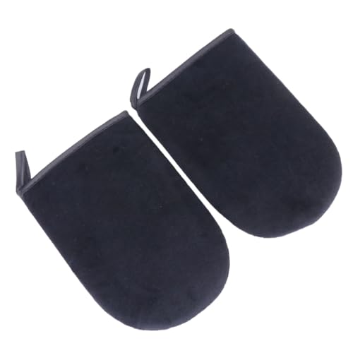 COLLBATH Guantes Autobronceadores Aplicadores De Crema Sin Sol 2 Piezas Tamaño Estándar Negros Para Uso Corporal