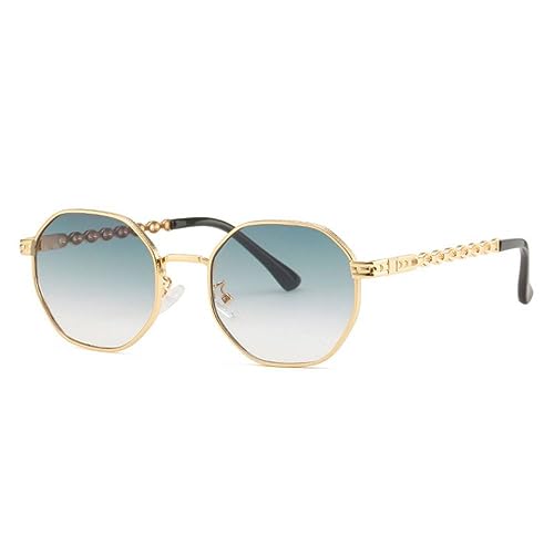 Lunettes de soleil pour femme MUTYNE petit cadre octogone vintage métal homme