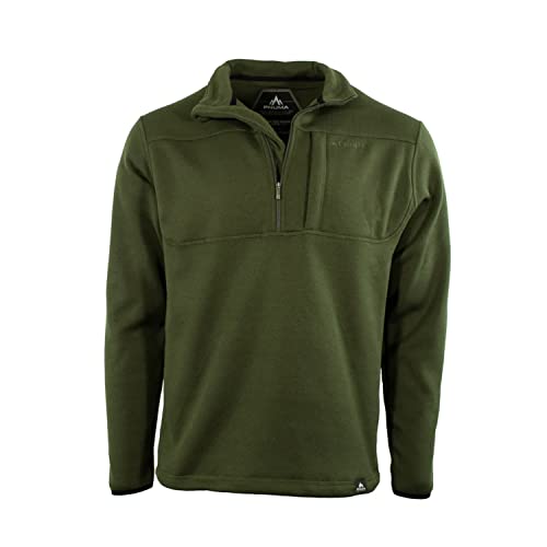 Pnuma Outdoors Durango Fleece Pullover, Military Green OD, Insulated Polyester, Breathable, Quarter Zip (DU-FP-NA)4