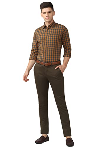 Image of Van Heusen Men's Mid Rise Tapered Fit Business Casual Trouser