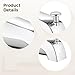 Bath Tub Spout with Diverter, Zinc Alloy, Chrome Plated, Compatible with Kohler GP85556 Bath Tub Spout, Includes Adapter and Installation Tools