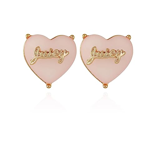 Image of Juicy Couture Goldtone Dainty Heart Stud Earrings