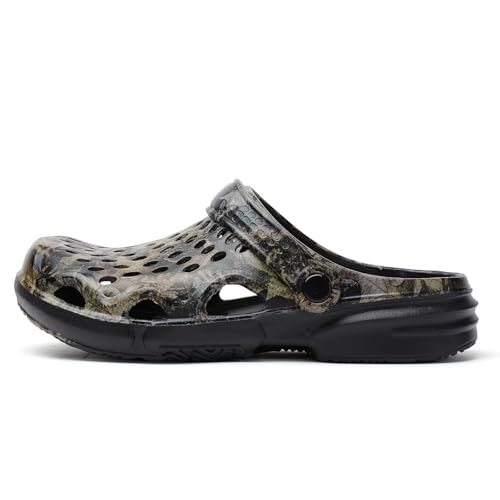 Image of CERYTHRINA Mens Garden Clogs Lightweight Breathable Slip on Sandals Fashions Pool Beach Shoes Non Slip Home Clogs Slippers