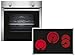 Produktbild NEFF BX18, Backofen-Set bestehend aus B1DCA0AN0, N 30, Einbaubackofen mit CircoTherm, 60 x 60 cm, Edelstahl und T18SDH9L0, N 70, autarkes Elektrokochfeld, 80 cm, Schwarz, mit Rahmen aufliegend