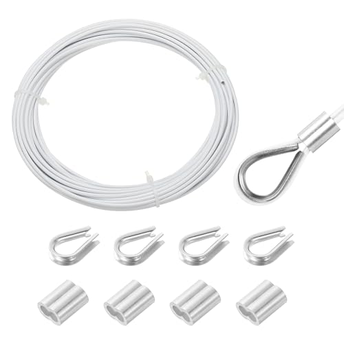 MECCANIXITY 33tB[g C[[v 304XeXX`[P[u 2mm rj[R[eBO A~X[u4{Ǝwʂ 肷 fbL ݂艺 p zCg 10m