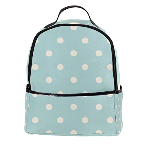 Mochila ligera de lunares que soluciona el exceso de peso en la espalda
