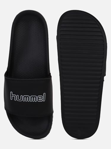 Image of hummel CLASSIC WOMEN SLIDERS Comfortable Cushioned Sole Arch Support Durable Lightweight Flexible Trendy Style Flip flops and Slippers Slides for Women Daily use Chappal