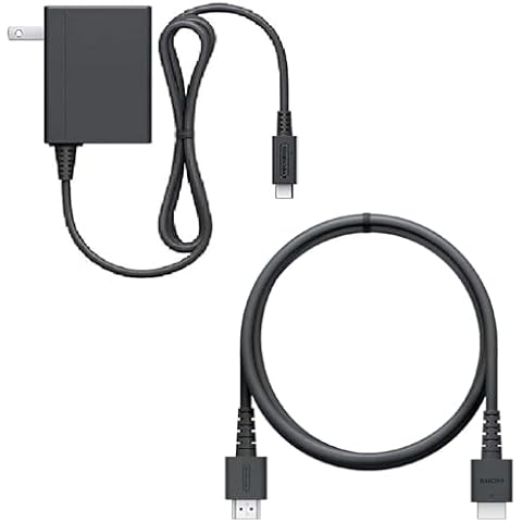 PEGLY OEM AC Adapter and HDMI Cable for Nintendo Switch Cover