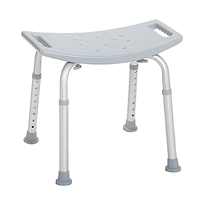 Drive Medical Adjustable Shower and Bath Chair with Suction Feet, Non-Slip