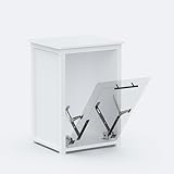 BELVOIR HOME Tilt-Out Trash Can Cabinet or Tilt-Out Laundry Hamper Cabinet Conversion Kit – Hidden Storage for Kitchen Garbage Up to 50 Pound Bin, Easy DIY Install, Universal Width Fit