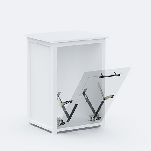 BELVOIR HOME Tilt-Out Trash Can Cabinet or Tilt-Out Laundry Hamper Cabinet Conversion Kit – Hidden Storage for Kitchen Garbage Up to 50 Pound Bin, Easy DIY Install, Universal Width Fit