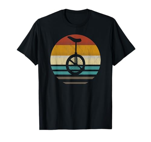 Einrad Einradfahrer Fahrrad Kinder Mädchen retro vintage T-Shirt