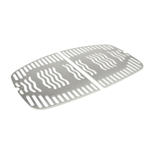 Edelstahl INOX Grillroste für Napoleon Travel Q | spülmaschinenfest - Set aus 2 Hälften