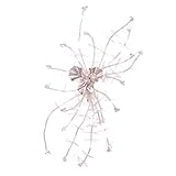 UTHTY Mesh Blume Haarspange Haarspange Haarnadel Hochzeit Geburtstag Party Kopfschmuck (Color : White)