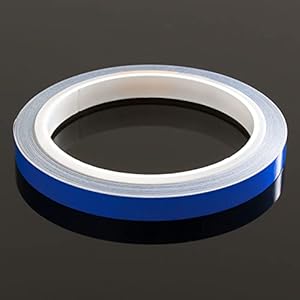 DonDo Reflektorband 3M 610C Reflexfolie reflektierendes Klebeband Sicherheitswarnband Blau 10mm x 10m