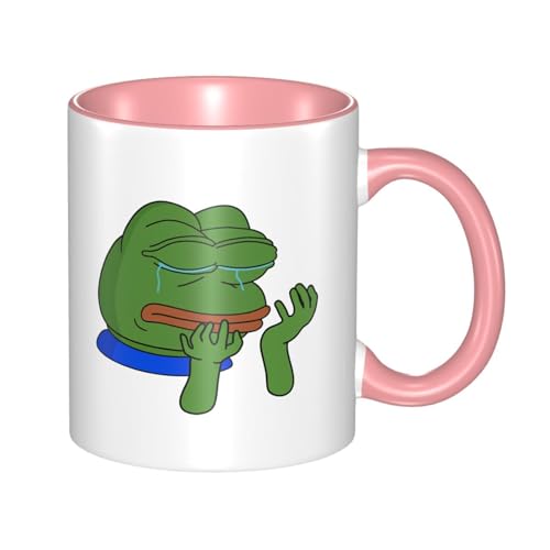 Pepe The Frog �J�G���̃y�y �}�O�J�b�v �R�[�q�[�J�b�v ���� 330ml ������ �H�� Coffee Mug �n�ӃJ�b�v ��e�� �ϔM �d�q�����W�Ή� �l�C �v���[���g �j�����p
