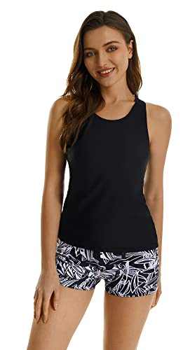 Maillot de bain 2 pièces pour femme shorty brassière sport piscine mer