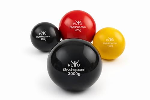 Plyoballs Plyobälle Set of 4 Baseball Softball Handball Training Plyo Bälle Soft Weich Sand Filled Gefüllt PVC Recovery Ball