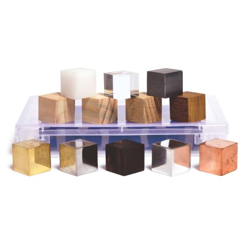 United Scientific™ DCSET12 Density Cube Set of 12 in Plastic Stor...
