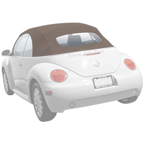 Sierra Auto Tops Convertible Top Replacement for Volkswagen Beetle 2003-2010, Power Opening, German A5 Canvas, Cream