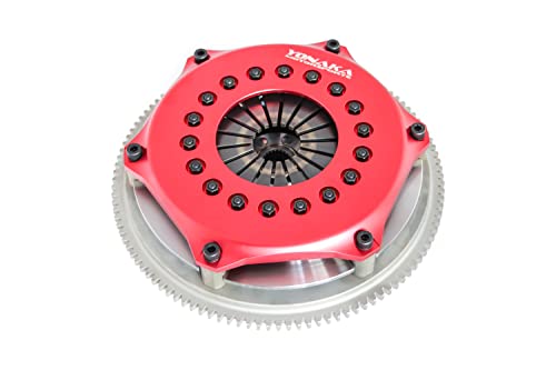 Yonaka Stage 4 Single Disc Performance Clutch and Flywheel Set Compatible/Replacement for Honda H22 H23 F22 F23 Yonaka Stage 4 Single Disc Performance Clutch and Flywheel Set Compatible/Replacement for Honda H22 H23 F22 F23