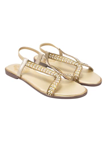 Sandales plates de fête Shoetopia confortables pour marcher sans douleur