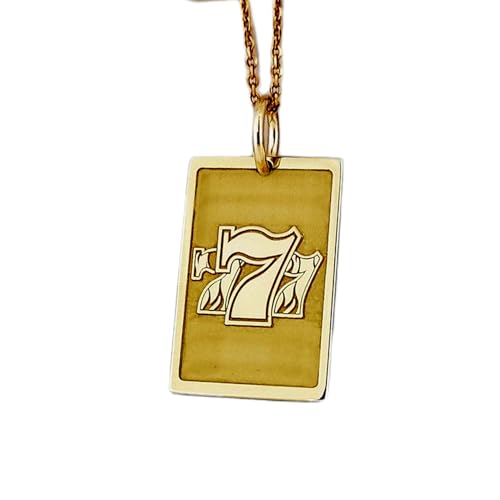 Chaîne 45 cm et pendentif casino argent 925 pour sublimer vos soirées de jeu