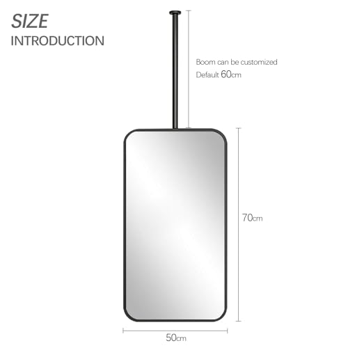 Miroir de maquillage suspendu pour optimiser les petites pièces - 3