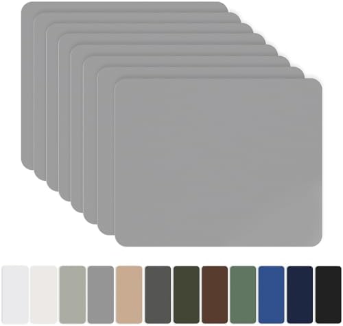 Nylon Selbstklebende Patches, OAZ 8 Stück 20x15cm Selbstklebender Wasserdichte Reparatur Patch, Nylon Flicken Selbstklebend Grau, für Zelte, Daunenjacke, Schlafsack, Tasche