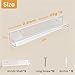 Laurensory Vinyl Record Shelf Wall Mount, 12 inch Clear Acrylic Album Record Holder Display, Floating Shelves for Wall, Magazine Shelf, Kids Bookshelf, Suitable for Bedroom, Living Room, etc.—6 Pack