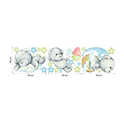 kina - R00628 Wall Stickers Soft Effect Fabric Repositionable Jungle Wall Decoration Baby Newborn Nursery Nursery Wallpaper Sticker - Image 4