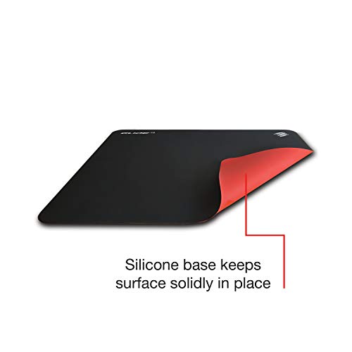 Mad Catz The Authentic G.l.i.d.e. 19 High Performance Gaming Mouse Pad Water Resistant Gaming Surface With Heat Bonded Edges And Non-Slip Silicone Base 12.4 X 15.4 In, Black #TOP2