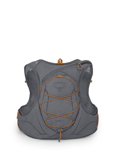 Osprey Duro 1.5L Men's Running Hydration Vest with Hydraulics Reservoir, Phantom Grey/Toffee Orange