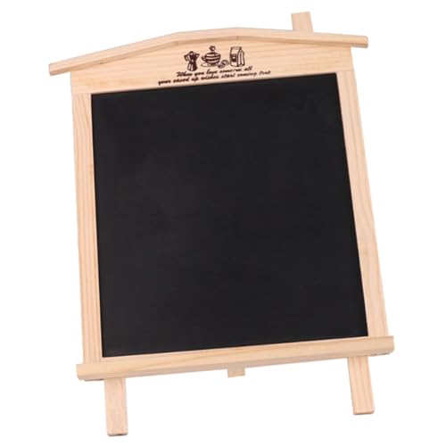 Housoutil Chalkboard Message Supply Decorative Wooden Sign Magnetic Back Versatile for Home Office Events