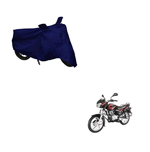 Image of Kozdiko Dust and Waterproof Blue Matty Body Cover with Mirror Pocket for Bajaj Discover 125