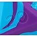 Gate Keeper Games & Dice: Random Encounter - Psionic Blast - Violet Purple & Cyan Blue Swirls, 58mm Silicone D20 Dice, Role Playing Games Accessory