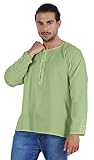 Atasi Kurze Kurta Mandarin,Kragen-T-Stück Kurzarm Henley-Hemd Mit Tasche