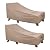 ULTCOVER Waterproof Patio Lounge Chair Cover Heavy Duty Outdoor Chaise Lounge Covers 2 Pack - 84L x 32W x 32H inch