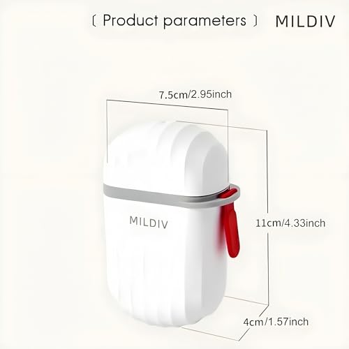 Image of MILDIV Leak-Proof Travel Soap Box with Secure Lid - Portable Soap Holder, Durable Plastic Case, Compact Design, Multipurpose Storage (Pack of 2)